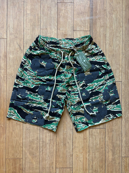 Green Camo Cotton Wreath “Denim Tears” Shorts